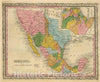 Historic Map : 1845 Mexico, Texas. - Vintage Wall Art