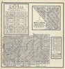 Historic Map : 1891 R.28-30E T.7-8S. - Vintage Wall Art