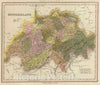 Historic Map : 1845 Switzerland. v2 - Vintage Wall Art