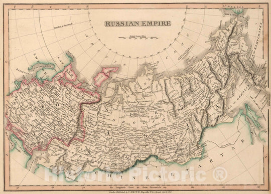Historic Map : 1808 Russian Empire. - Vintage Wall Art