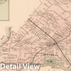 Historic Map : 1864 Brownville, Jefferson County, New York. Pillar Point. - Vintage Wall Art