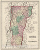 Historic Map : 1874 Vermont. v1 - Vintage Wall Art