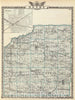 Historic Map : 1876 Map of Henry County and Galva. - Vintage Wall Art