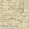 Historic Map : 1875 Bloomfield Township, Logan County, Ohio. - Vintage Wall Art