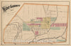 Historic Map - 1875 West Liberty, Logan County, Ohio. 1874. - Vintage Wall Art