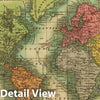 Historic Map : 1811 World Mercator's proj. - Vintage Wall Art