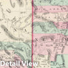 Historic Map : 1878 New Mexico and Arizona. - Vintage Wall Art