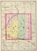 Historic Map : 1873 (Map of Clare County, Michigan) - Vintage Wall Art