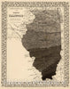Historic Map : 1870 Climatological map, Illinois. - Vintage Wall Art