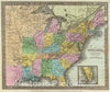 Historic Map : 1835 United States : Vintage Wall Art