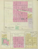 Historic Map : Burrton (Kan.), Kansas, 1887 Burrton, Randall, Talmo, Seapo. , Vintage Wall Art