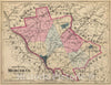 Historic Map : New Jersey, 1872 Mercer Co, N.J. , Vintage Wall Art