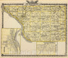 Historic Map : 1876 Map of Jo-Daviess County, Moline and Dunleith. - Vintage Wall Art