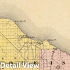 Historic Wall Map : 1873 (Map of Presque Isle County, Michigan) - Vintage Wall Art