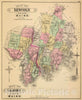 Historic Map : 1894 Lincoln Co, Sagadahoc Co. - Vintage Wall Art