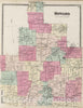 Historic Map : 1873 Howard. - Vintage Wall Art