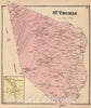 Historic Map : 1868 St. Thomas, Franklin County, Pennsylvania. Mt. Hope. - Vintage Wall Art