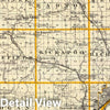 Historic Map : 1876 Map of Peoria County and Minonk. - Vintage Wall Art