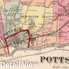 Historic Map : 1871 Pottsgrove, Montgomery County, Pennsylvania. - Vintage Wall Art