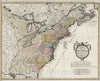 Historic Map : United States, 1784 Staaten von Nord-America. , Vintage Wall Art