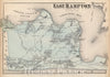 Historic Map : 1873 East Hampton. Long Island. - Vintage Wall Art