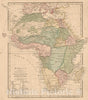 Historic Map : 1800 Africa including the Mediterranean, Reduced from the Four Sheet Map. v2 - Vintage Wall Art