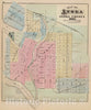 Historic Map : 1874 Map of Anoka, Anoka County, Minn. - Vintage Wall Art