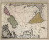 Historic Map : Corsica 1762 Sicilia, Sardinia, Corsica, Malta. , Vintage Wall Art