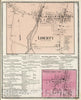 Historic Map : 1873 Liberty. North Cohocton. - Vintage Wall Art