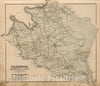 Historic Map : 1886 Clinton Magisterial District, Monongalia County, West Virginia. - Vintage Wall Art