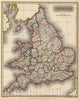 Historic Map : 1817 England v1 - Vintage Wall Art