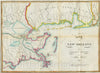 Historic Map : National Atlas - 1815 Map of New Orleans and Adjacent Country. - Vintage Wall Art