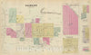 Historic Map : 1887 Oswego, Neosho Falls, Havens, Butler City, Olesburg, Saint Clere. - Vintage Wall Art