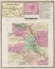 Historic Map : 1873 Rathbone. Cameron Mills. Risingville. - Vintage Wall Art