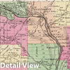 Historic Map : 1873 Rathbone. Cameron Mills. Risingville. - Vintage Wall Art