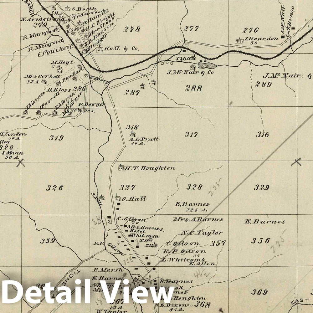 Historic Map : 1878 Sheffield, Warren County, Pennsylvania. - Vintage Wall Art