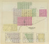 Historic Map : Norcatur (Kan.), Kansas, 1887 Oberlin, Norcatur, Kanona, Allison. , Vintage Wall Art