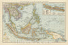 Historic Map : Indonesia, Java (Indonesia), East Indies 1881 Hinterindien, Malayische Archipel. , Vintage Wall Art