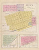 Historic Map : 1887 Attica, Crisfield and Crystal Springs. - Vintage Wall Art