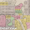 Historic Map : 1887 Map of Marion, Marion Co. - Vintage Wall Art