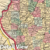 Historic Map : 1870 Illinois. - Vintage Wall Art