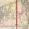 Historic Map : National Atlas - 1874 County Map of Utah and Nevada. - Vintage Wall Art
