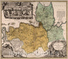 Historic Map : Russia, 1734 Ingermanlandiae feu Ingriae. , Vintage Wall Art