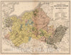 Historic Map : 1886 Grand Duke Thuemer Meklenburg-Schwerin and Strelitz Meklenburg, Germany. - Vintage Wall Art