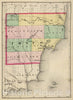 Historic Map : 1873 (Map of Iosco County, Michigan) - Vintage Wall Art