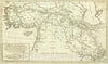 Historic Map : 1824 Countries Situated between Shiraz and Constantinople. - Vintage Wall Art