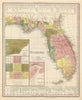 Historic Map : 1845 Florida. v3 - Vintage Wall Art