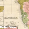 Historic Map : 1845 Florida. v3 - Vintage Wall Art