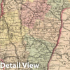 Historic Wall Map : National Atlas - 1857 Vermont. - Vintage Wall Art