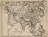 Historic Map : School Atlas - 1845 Physical Map Of Asia - Vintage Wall Art
